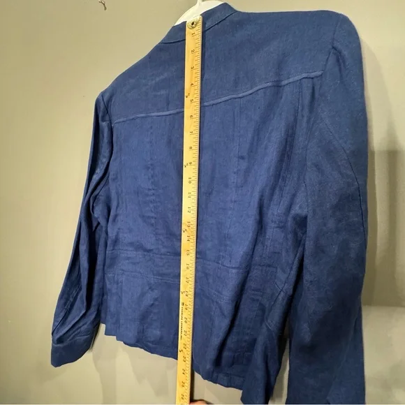 NWT Coldwater Creek 100% Linen Celebrate your Spirit Jacket,‎ Size 14P - Picture 6 of 9